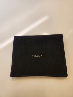 CHANEL Black Velvet Pouch